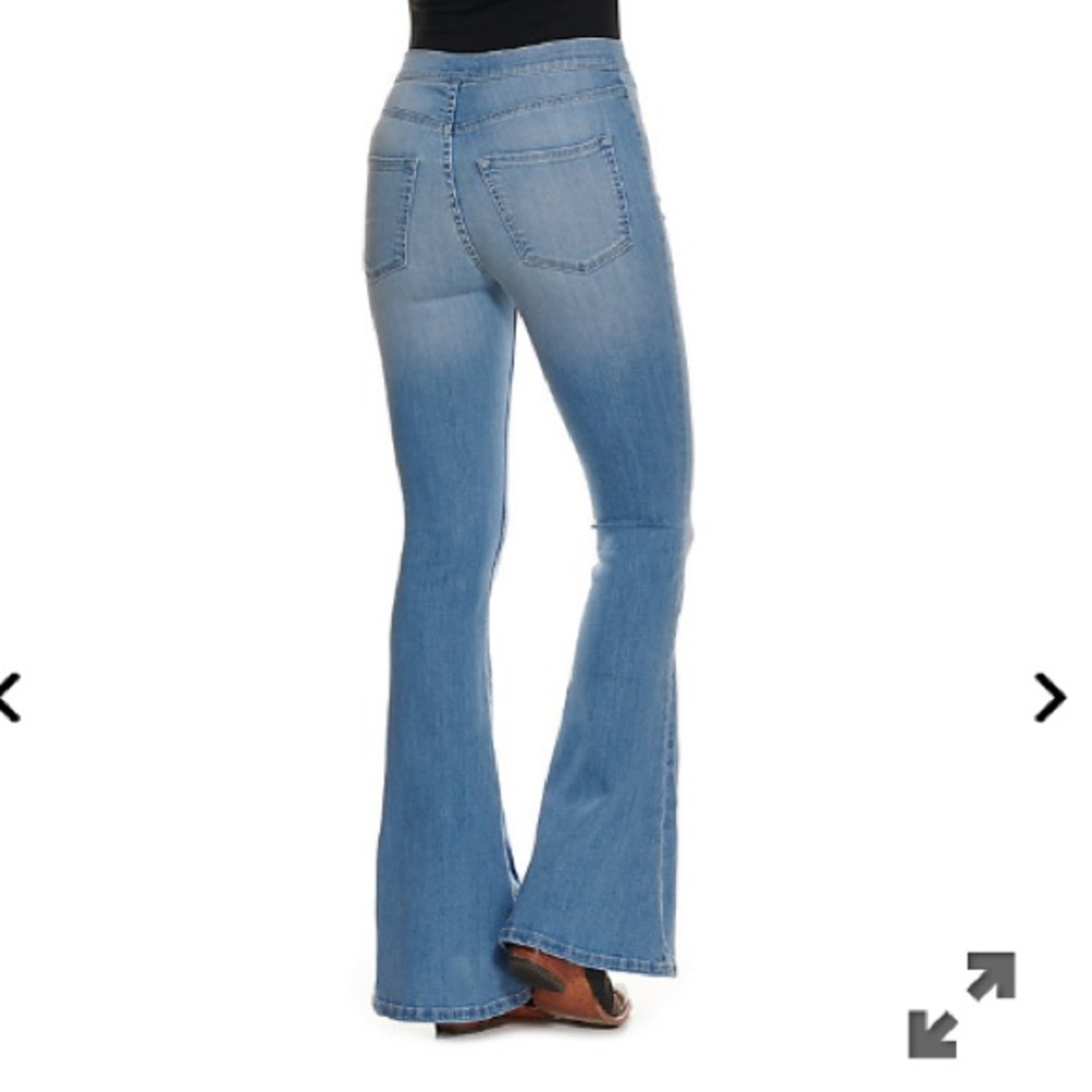 Flare riding jeans